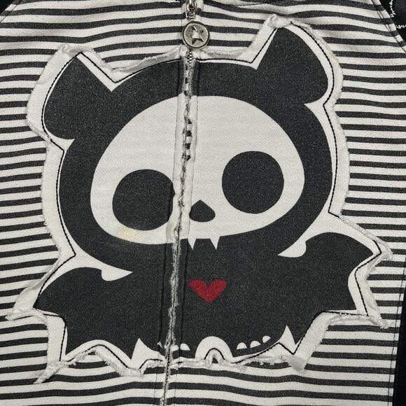 Vintage Skelanimals Diego Bat Full Zip Hoodie Small Scene Mall Goth Emo HotTopic - Picture 4 of 16